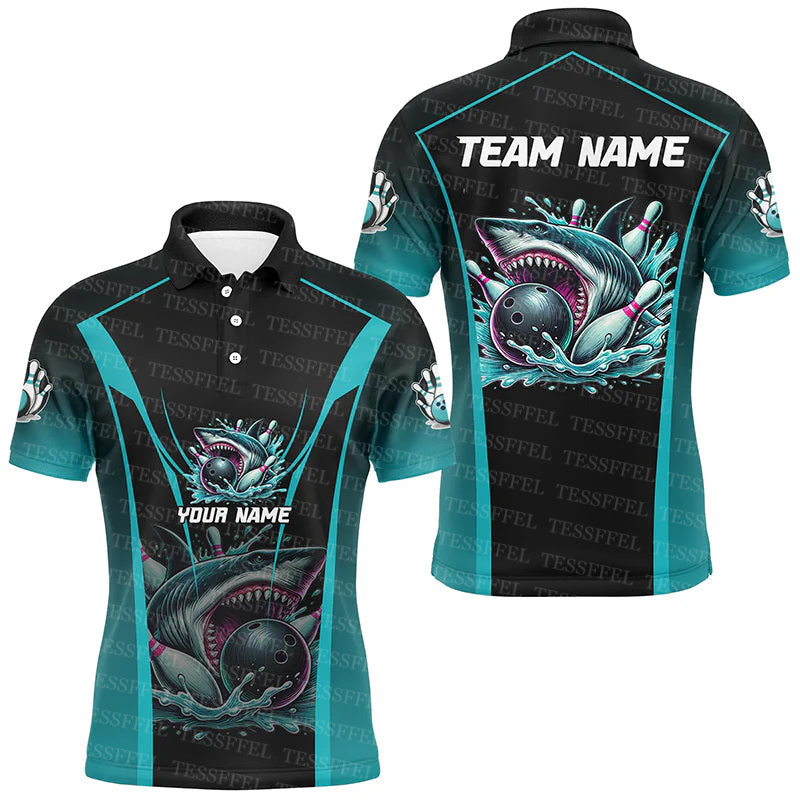 Short Sleeve Bowling Shirt Retro - Nome personalizado graffiti chama gradiente boliche