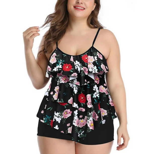 Tankini Feminino com Estampa F - Shorts avaliação e preço