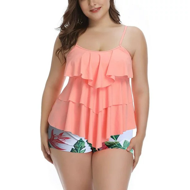 Tankini Feminino com Estampa F - Shorts avaliação e preço