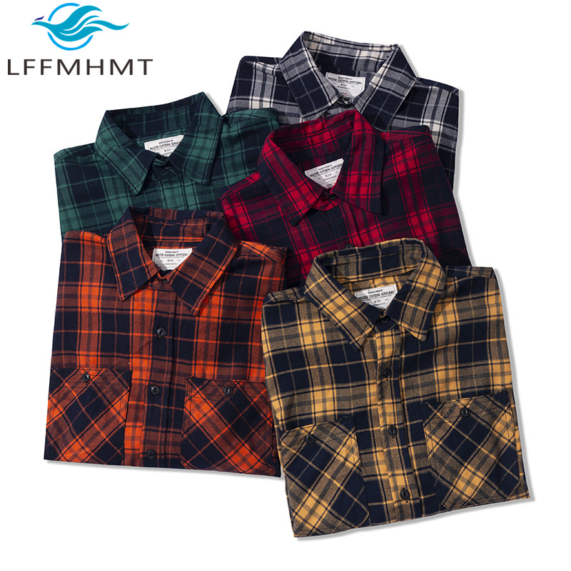 Camisa Clássica de Flanela par - Flannel Plaid Shirt Heavy Weight avaliação e preço