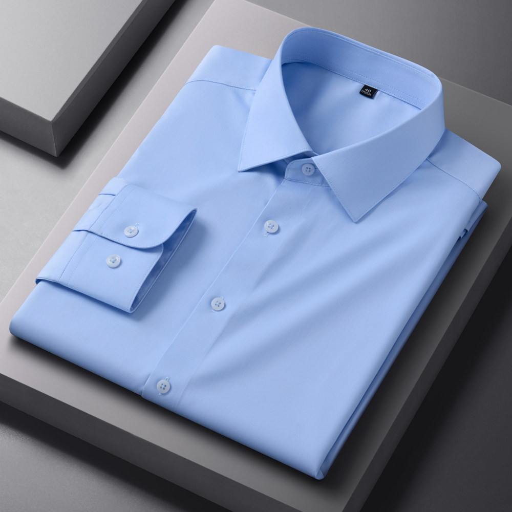 Camisa Social Masculina Casual - Breathable Bamboo Fiber Shirt Non Iron avaliação e preço