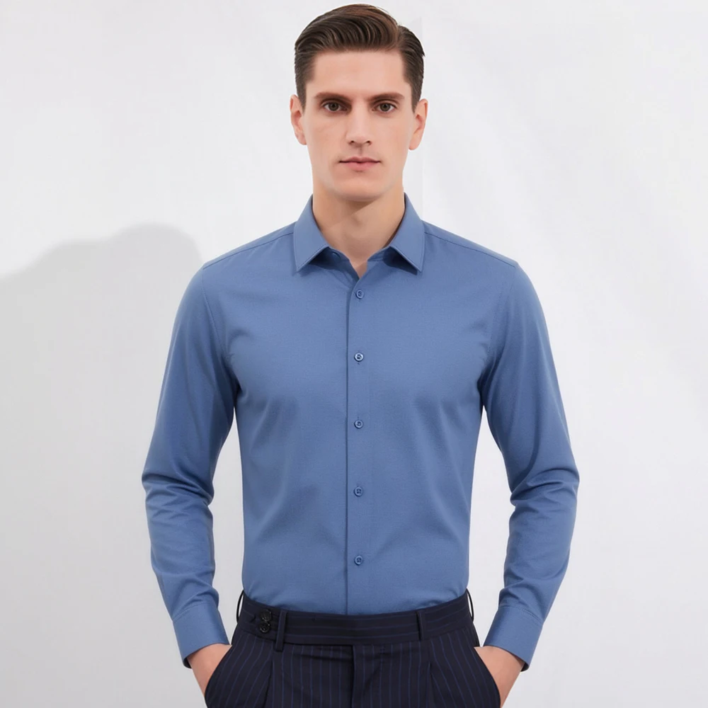 Camisa Masculina Casual de Man - Breathable Bamboo Fiber Shirt Non Iron avaliação e preço