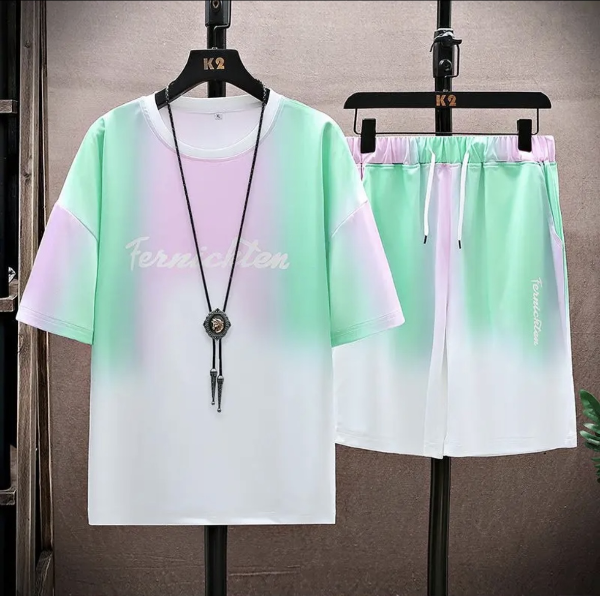 Novo conjunto de verão em seda - Shirts avaliação e preço
